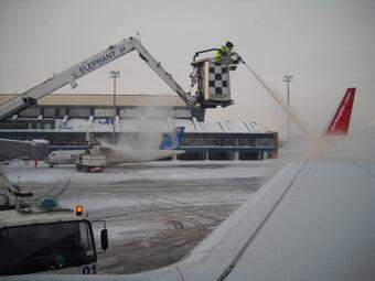 De-Icing An Aircraft