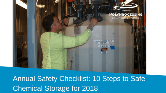 Solvent Container Inspection Annual Safety Checklist: 10 Steps to Safe Chemical Storage for 2018