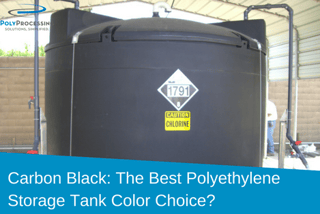 Black Polyethylene Storage Tanks