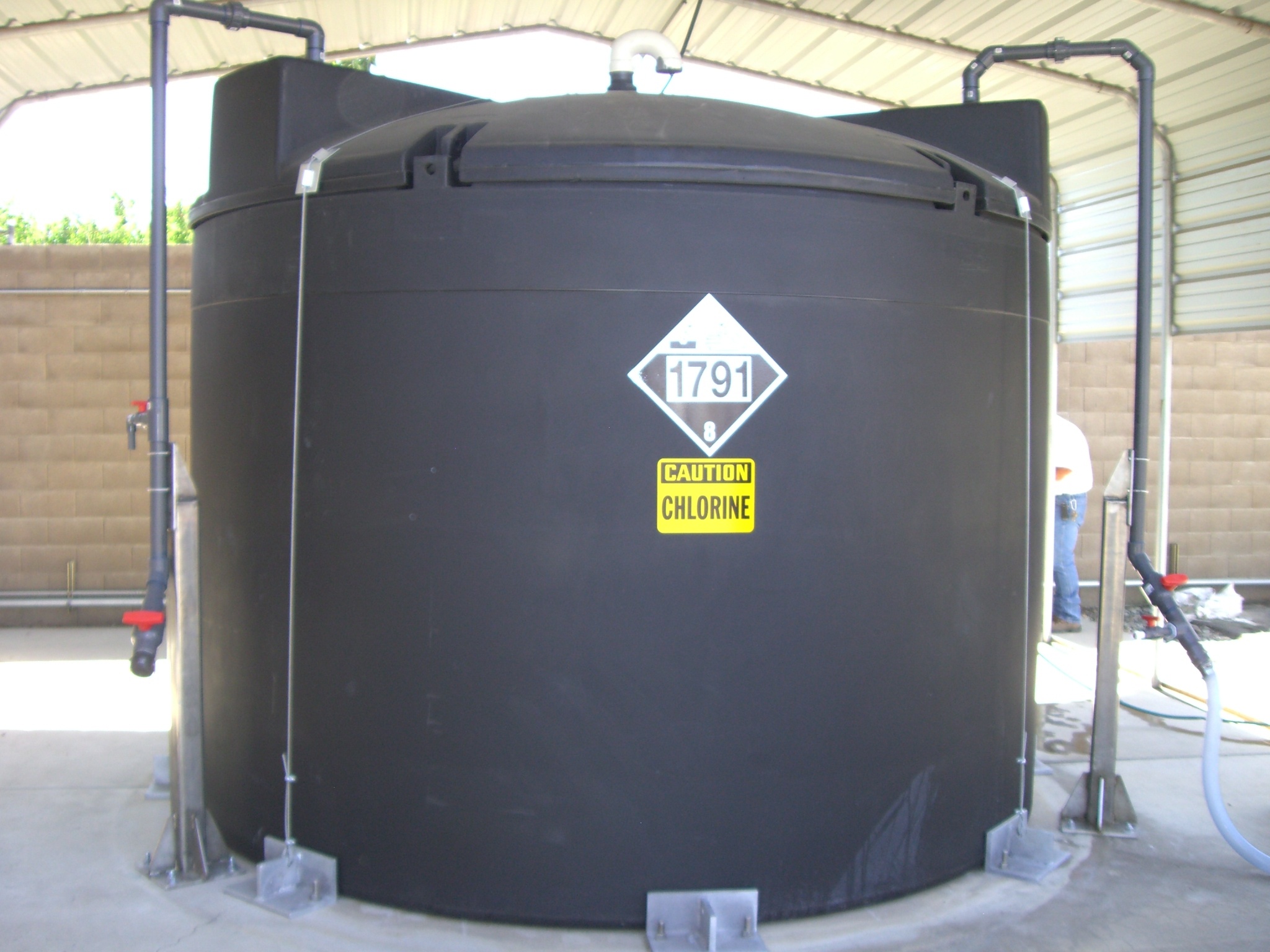 Chlorine Chemical Storage Tank