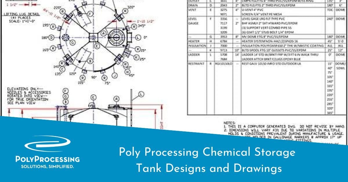 Poly Processing Chemical Storage Tank Designs and Drawings-1
