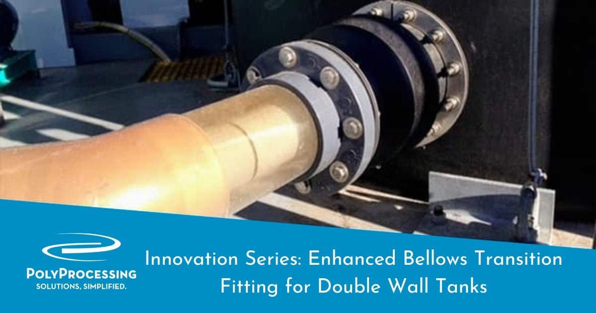 Poly Processing Innovation Series Enhanced Bellows Transition Fitting for Double Wall Tanks-1
