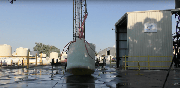 crosslinked polyethylene tank drop test