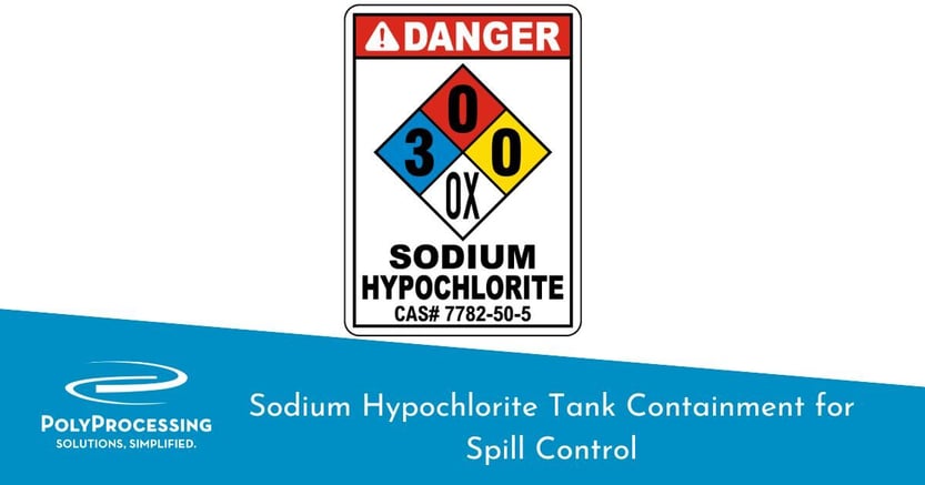 Sodium Hypochlorite Tank Containment for Spill Control