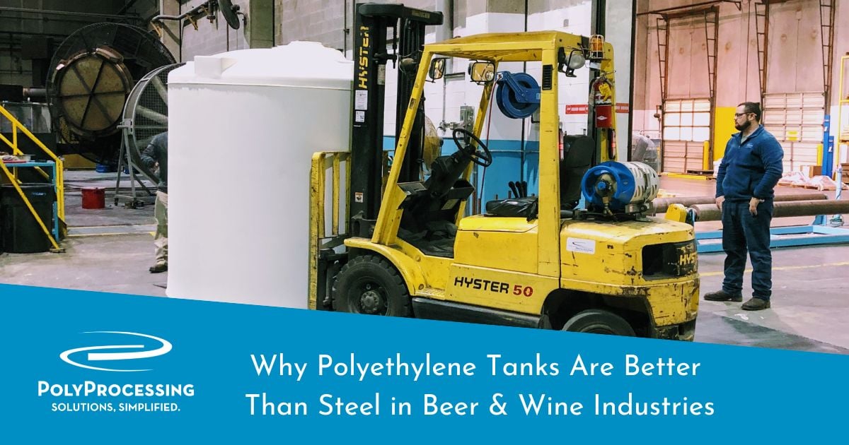 Why Polyethylene Tanks Are Better Than Steel in Beer & Wine Industries