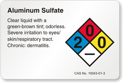 Safe Aluminum Sulfate Storage